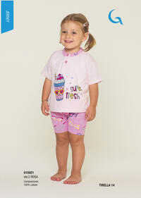 BABY GIRLS S/M PAJAMAS U15021 Tellini S.r.l. Wholesale Clothing